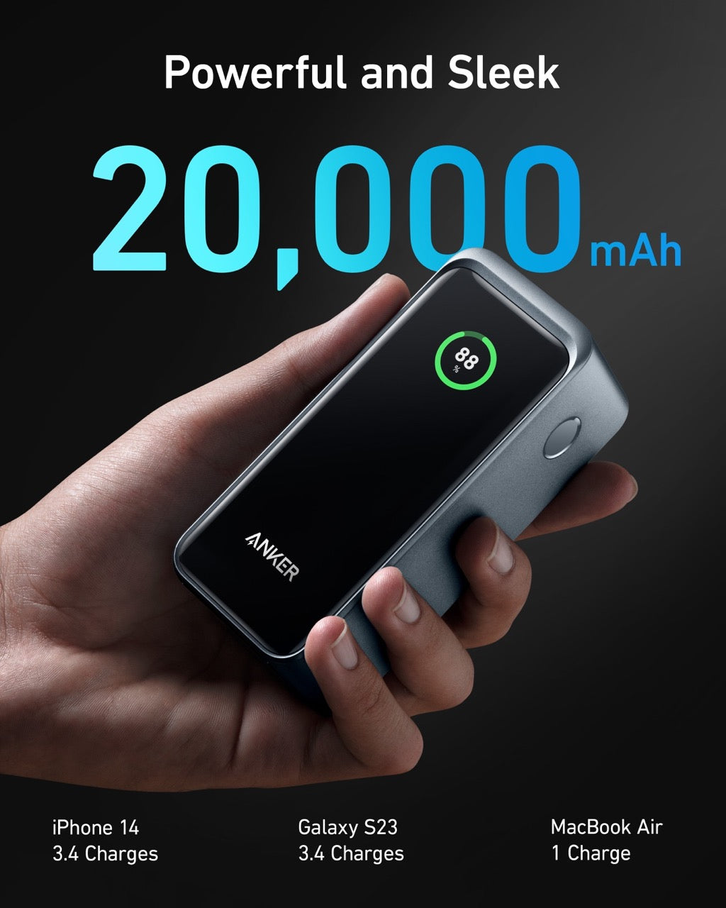 Anker - Prime 20,000mAh Power Bank (200W)