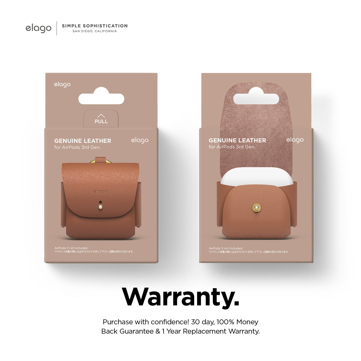 Elago - Leather Case for AirPods 3