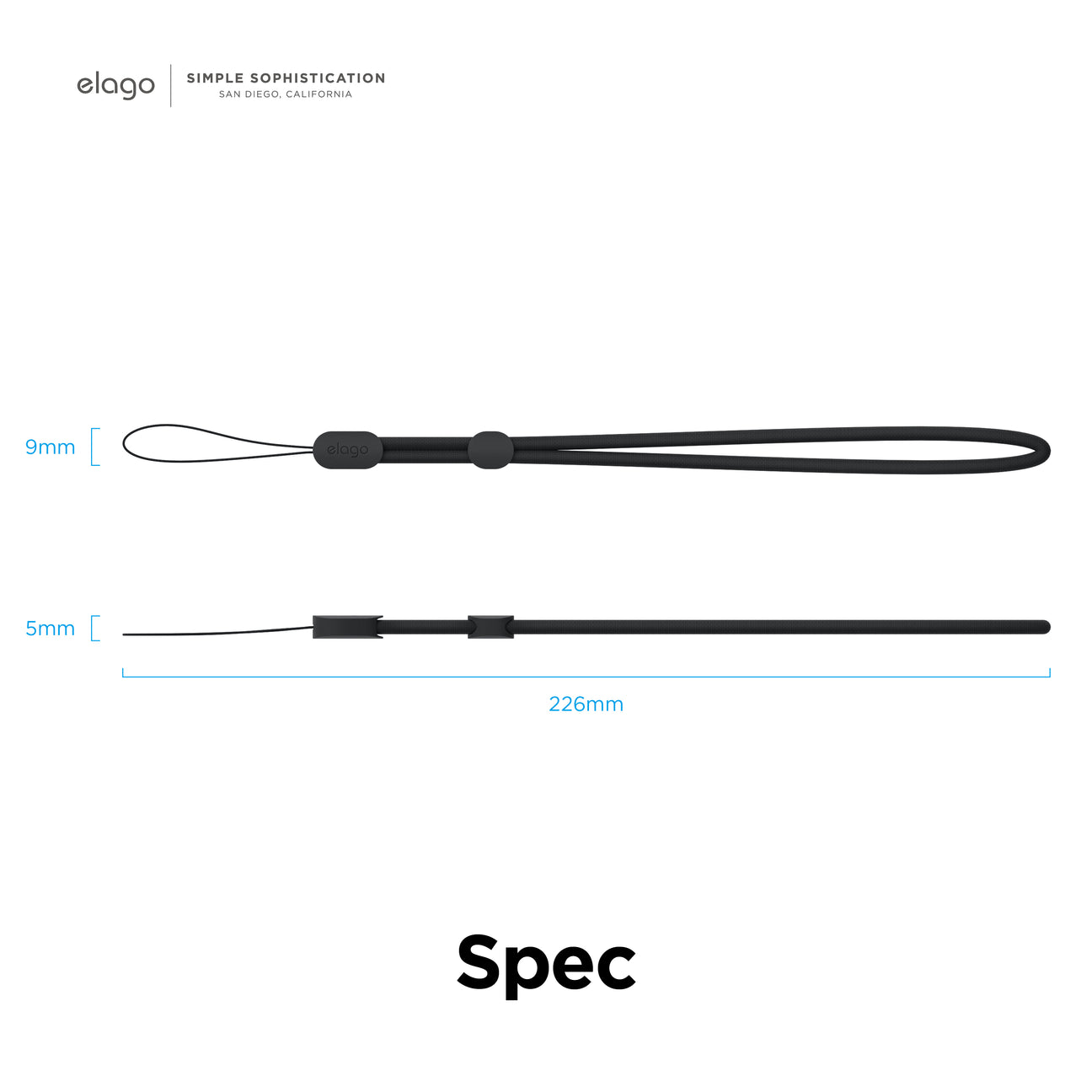 Elago - Clear Case with Nylon Lanyard for AirPods Pro 2