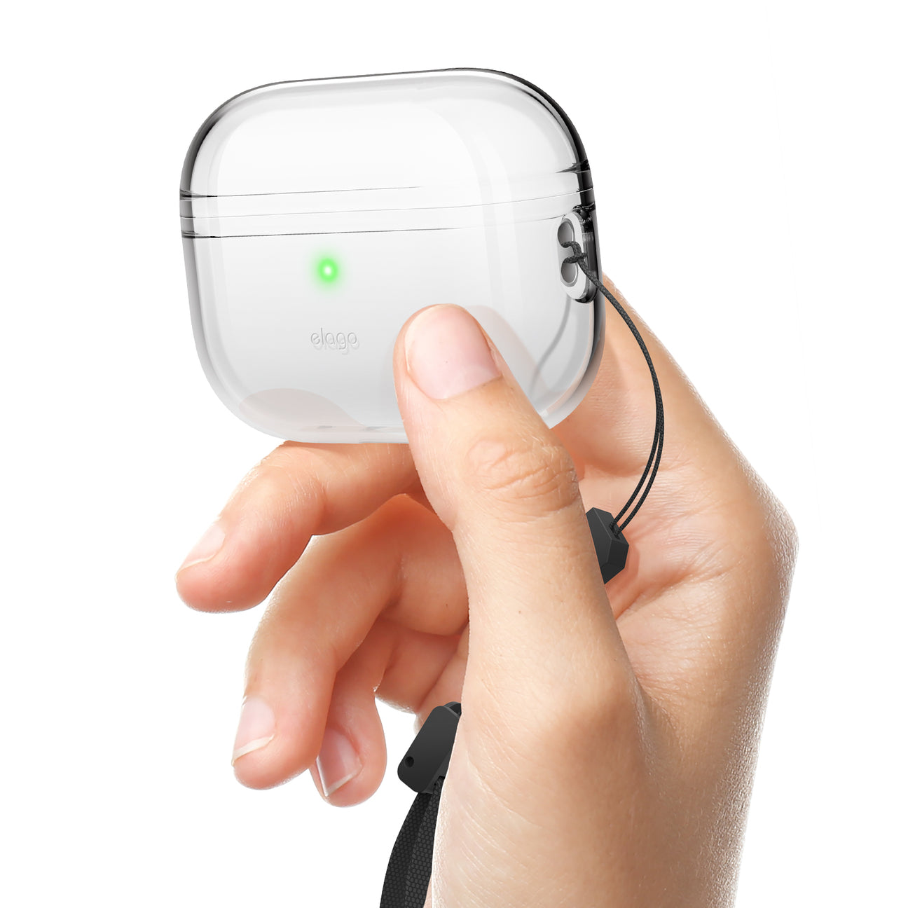 Elago - Clear Case with Nylon Lanyard for AirPods Pro 2