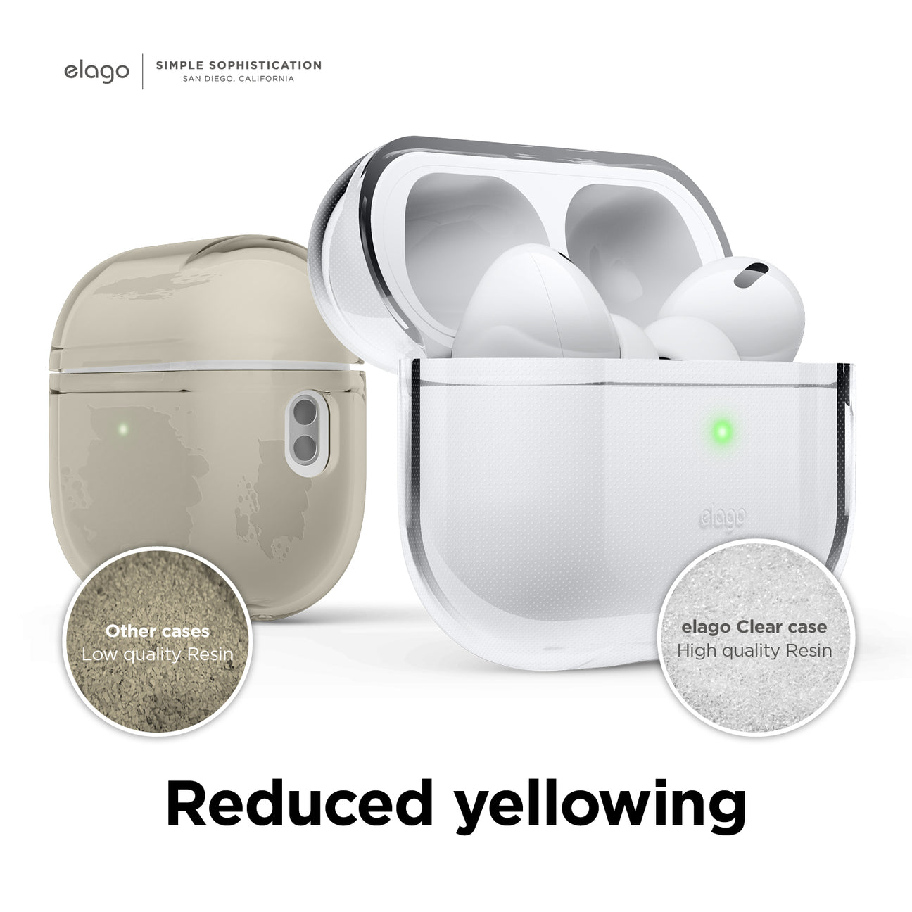 Elago - Clear Case with Nylon Lanyard for AirPods Pro 2
