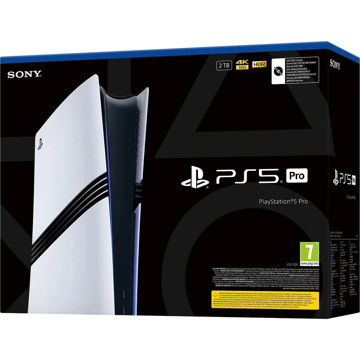 PlayStation 5 Pro konsola bez dysku z 2TB pamięci, 4K i HDR