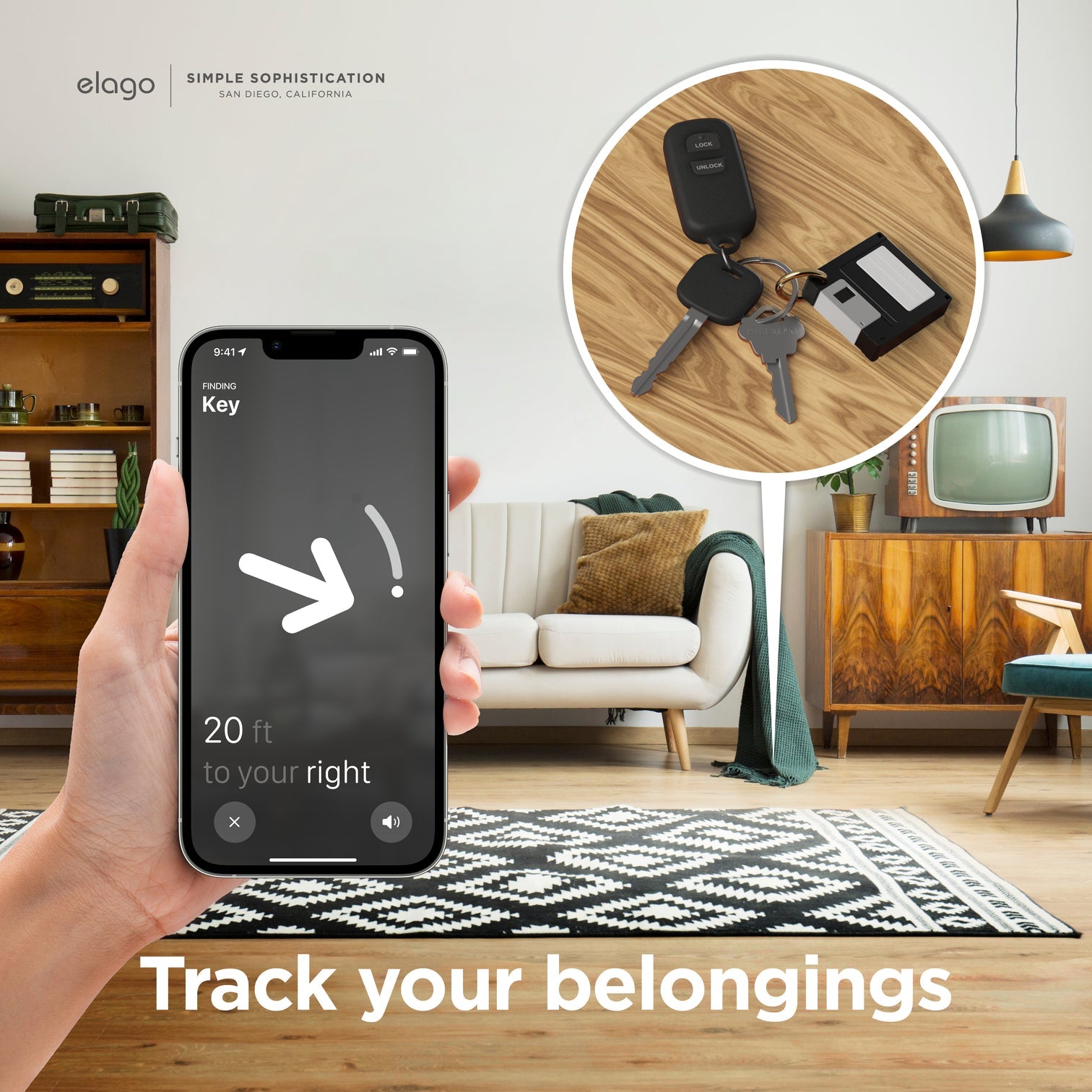 Elago - Floppy Disk Case for AirTag