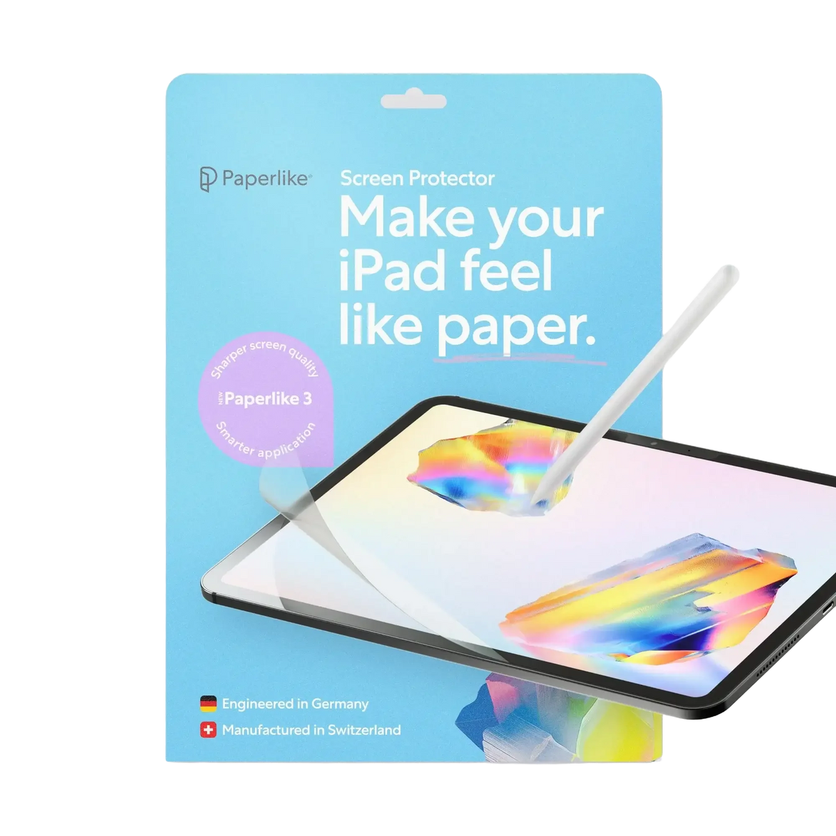 Ochrona ekranu Paperlike 3 do iPad, zwiększająca jakość pisania jak na papierze, idealna dla home office