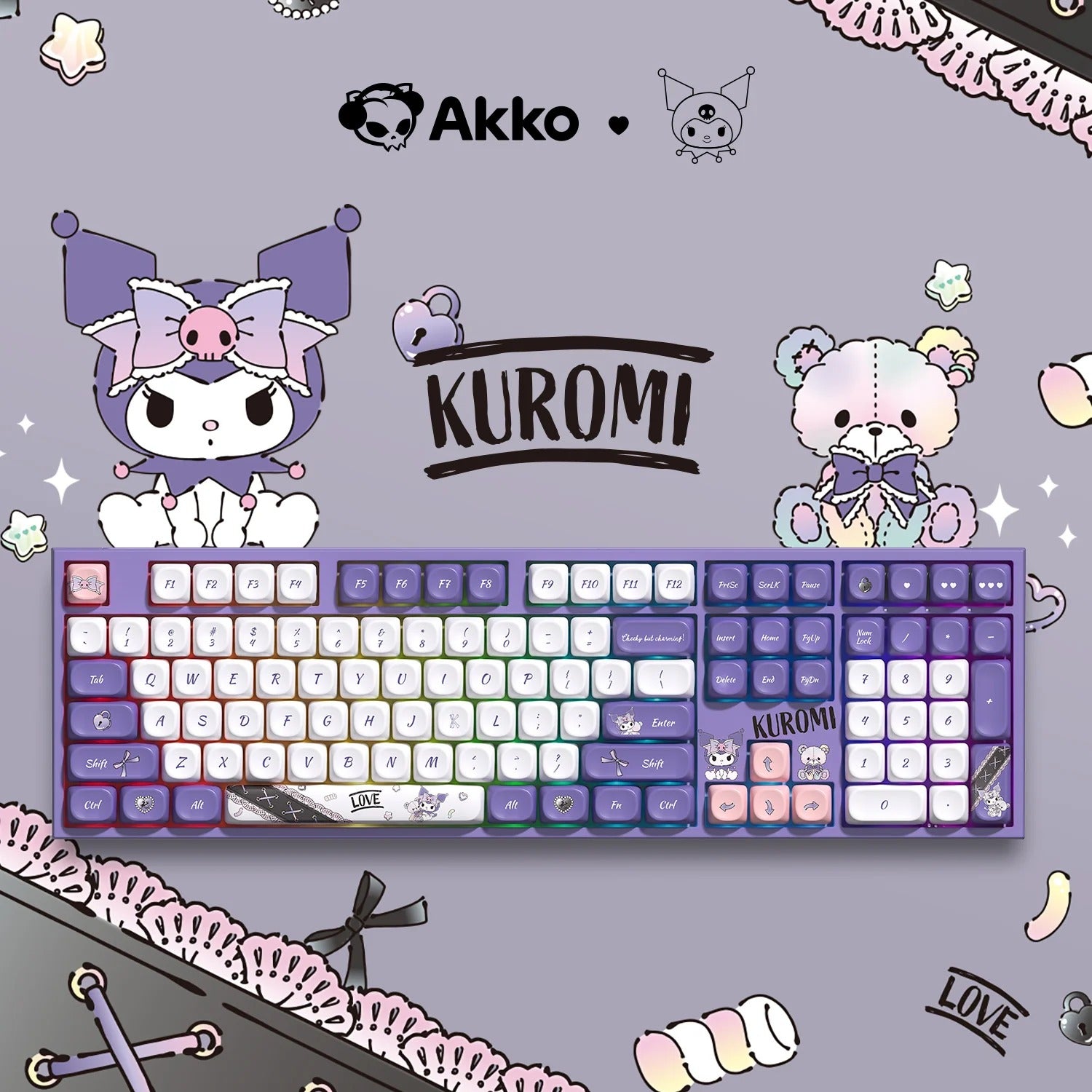 Akko x Kuromi 5108 V5 Wireless Mechanical Keyboard