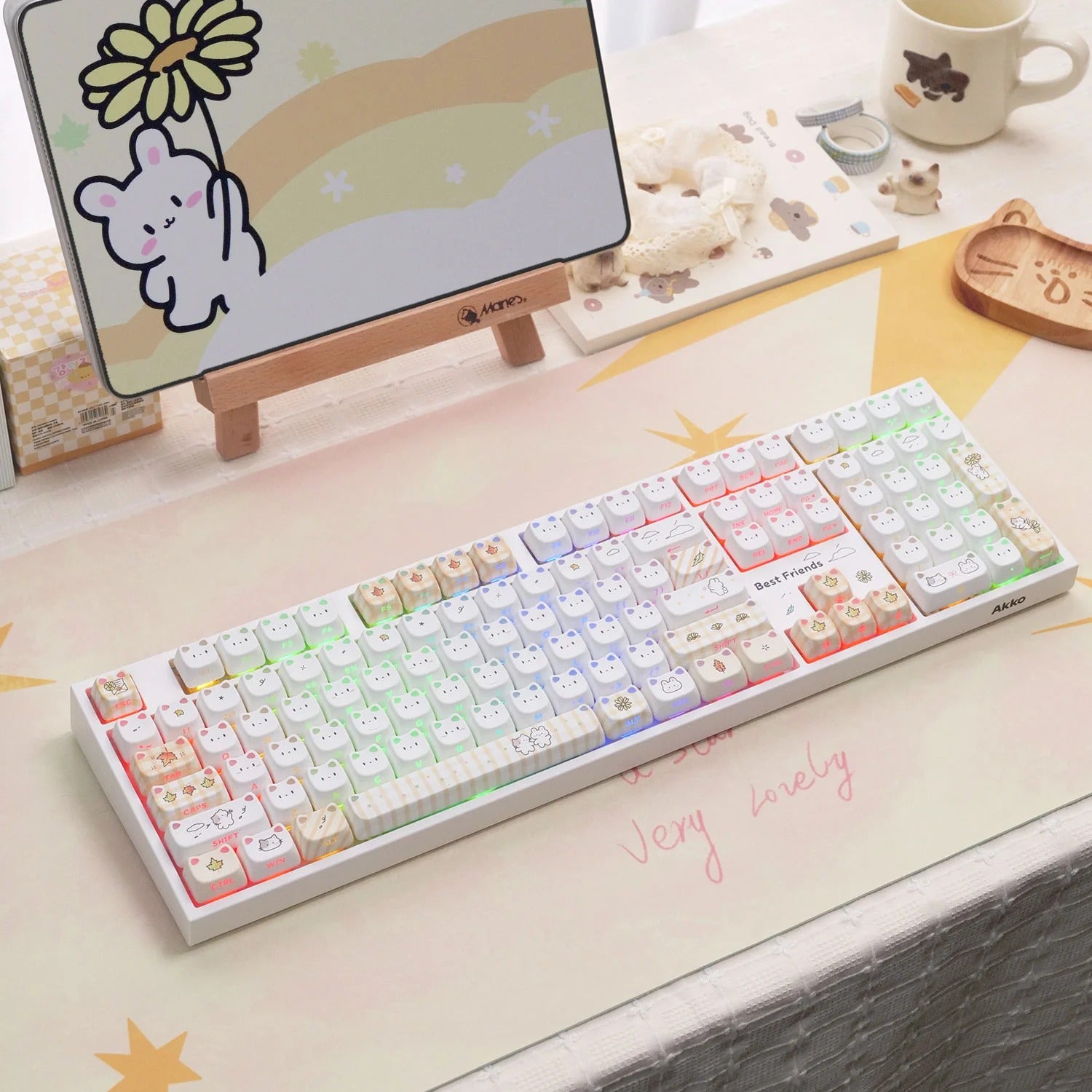 Akko - Shiny Kitten 5108 V5 Wireless Mechanical Keyboard - Pink