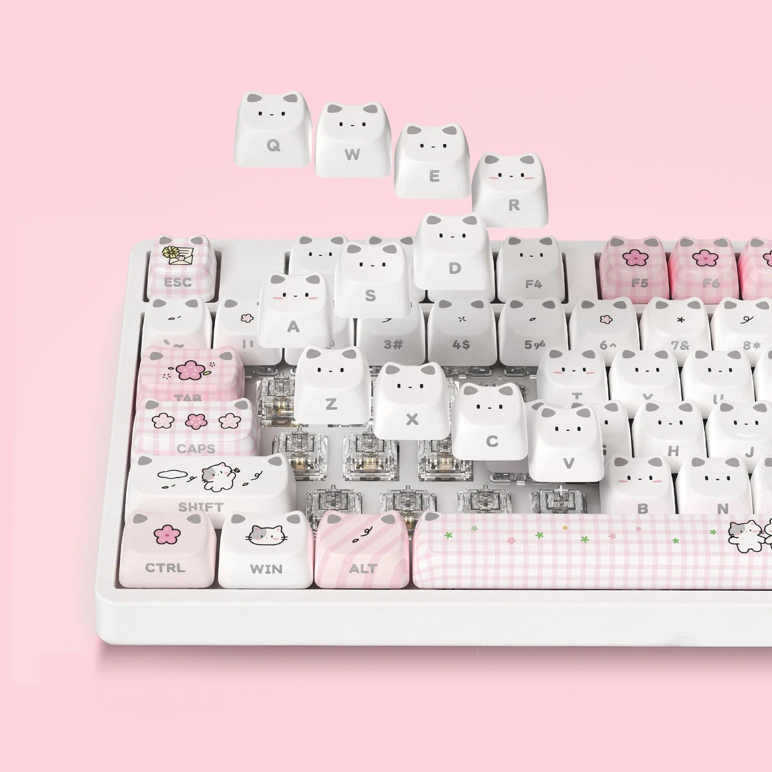 Akko - Shiny Kitten 5108 V5 Wireless Mechanical Keyboard - Pink