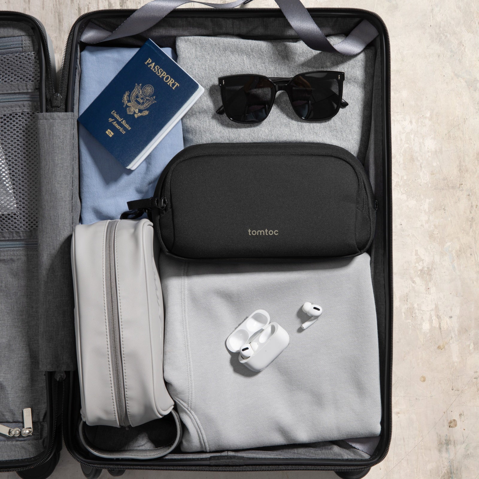 Tomtoc - Light-T12 Electronic Accessory Pouch M