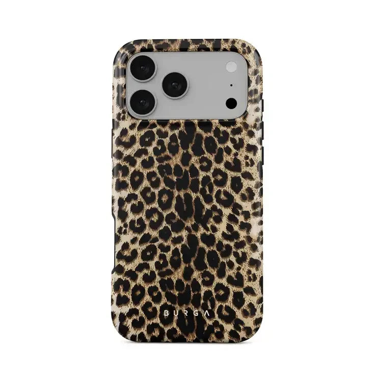 Etui na telefon z wzorem leoparda, stylowy akcesorium do smartfona