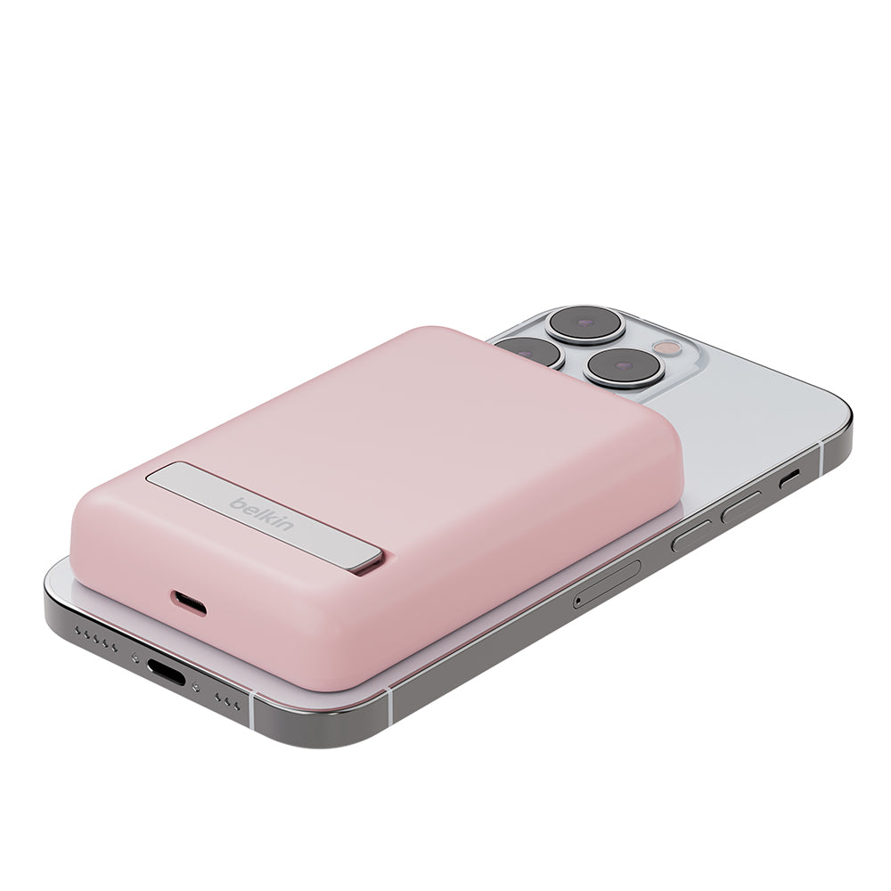 Belkin - BoostCharge Magnetic Wireless Power Bank 5K + Stand
