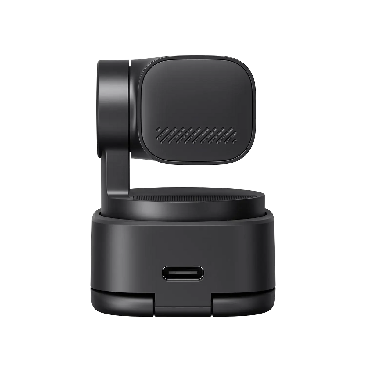 Czarny stojak do telefonu z ładowarką USB-C, idealny do Home Office i desk setupu