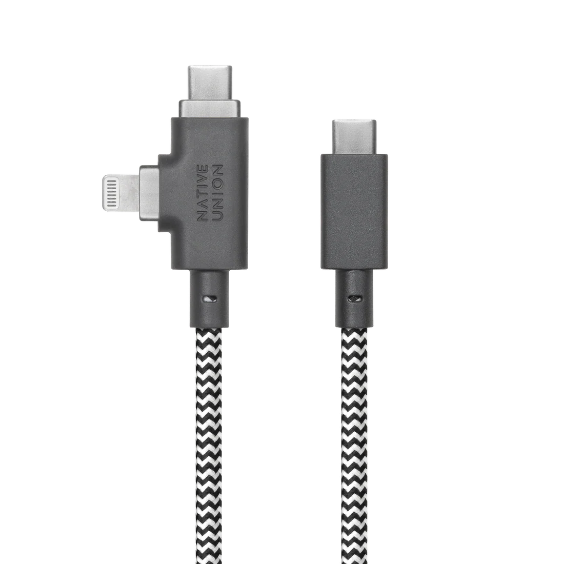 Native Union - Belt Cable Duo Pro 2.4M 240W (USB-C to USB-C & Lightning)