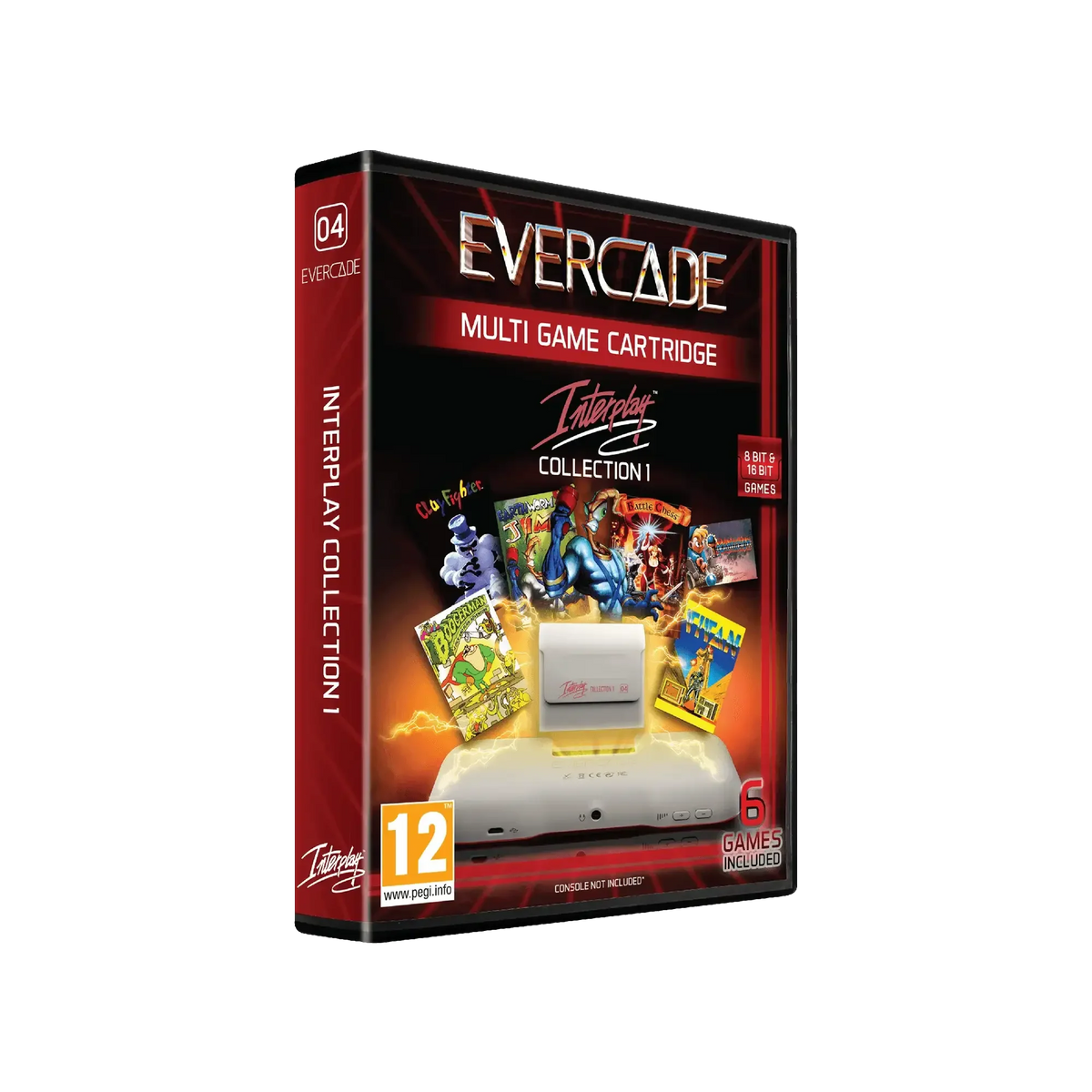 Evercade Interplay Collection 1 – multi game cartridge z 6 klasycznymi grami 8-bit & 16-bit, PEGI 12