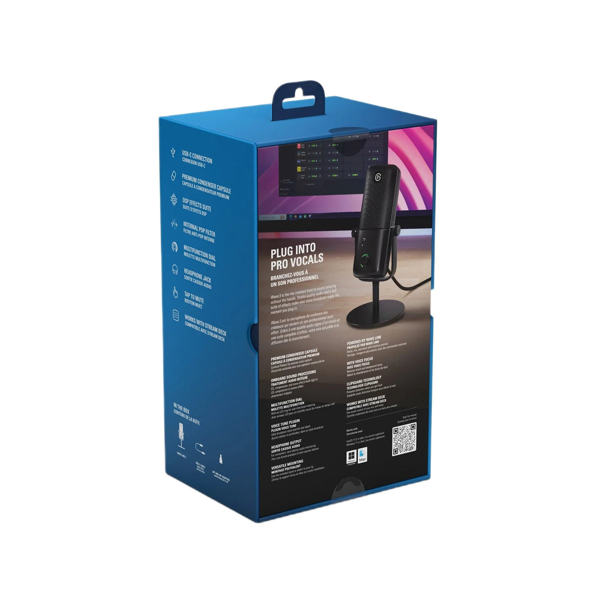 Profesjonalny mikrofon USB-C z konsolą DSP, idealny do streamingu i nagrywania w domowym biurze