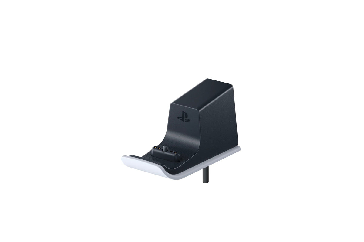 Ładowarka do kontrolera PlayStation, czarno-biała stacja ładowania z logo PS