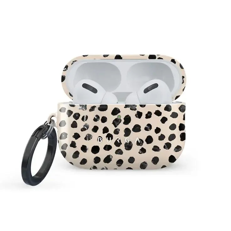 Etui na AirPods Pro z czarno-białym wzorem, idealne do stylowego biura domowego