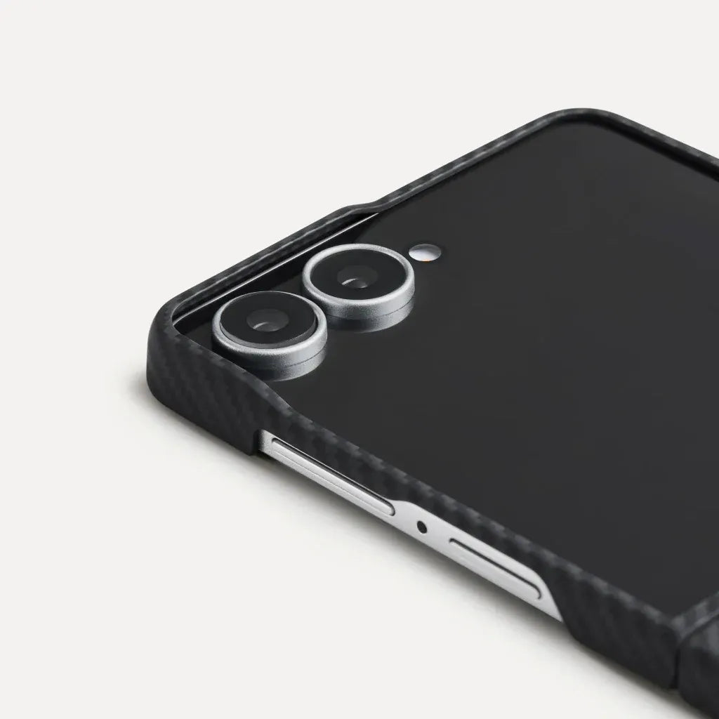 PITAKA - Classic 600D Black/Grey (Twill) Edge Case for Galaxy Z Flip8