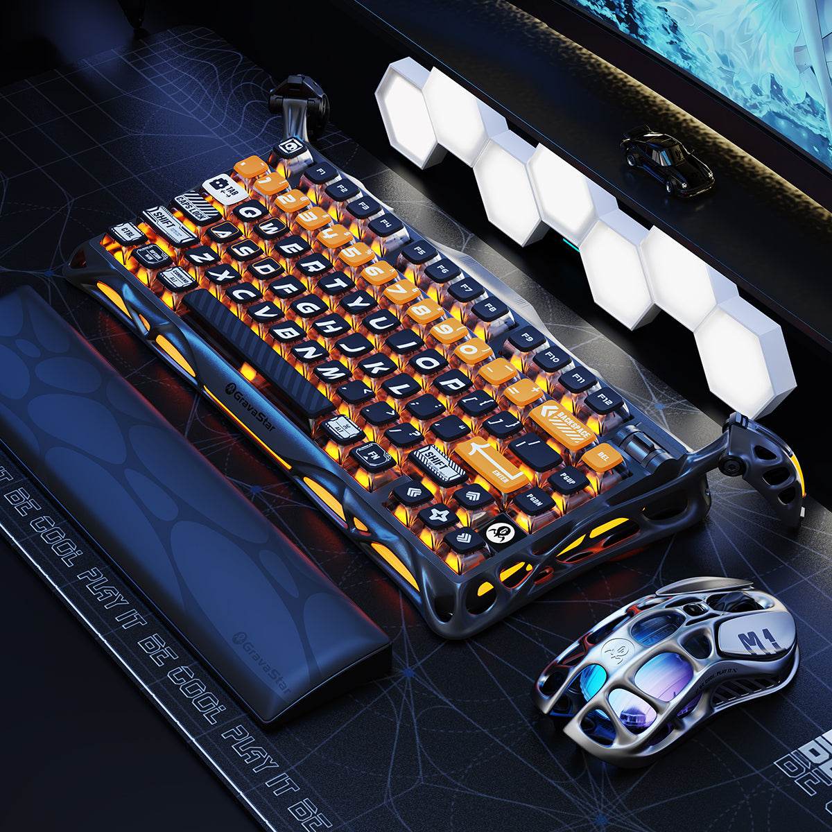 GravaStar - Mercury K1 Pro CyberFlare - Wireless Mechanical Keyboard