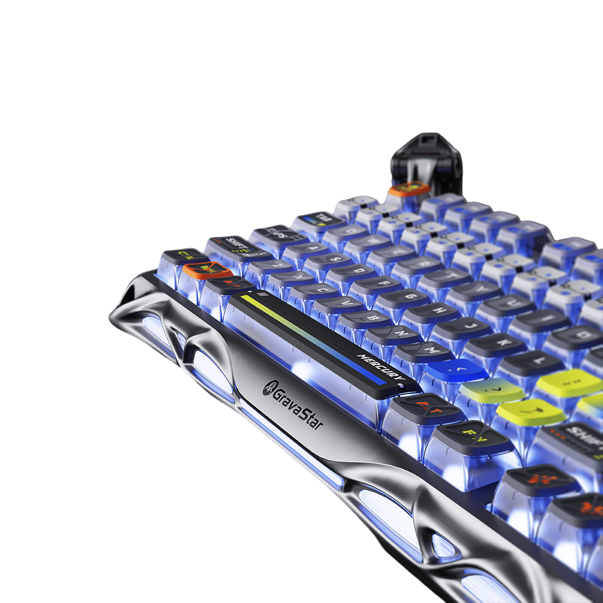 GravaStar - Mercury K1 Pro Interstellar Silver - Wireless Mechanical Keyboard