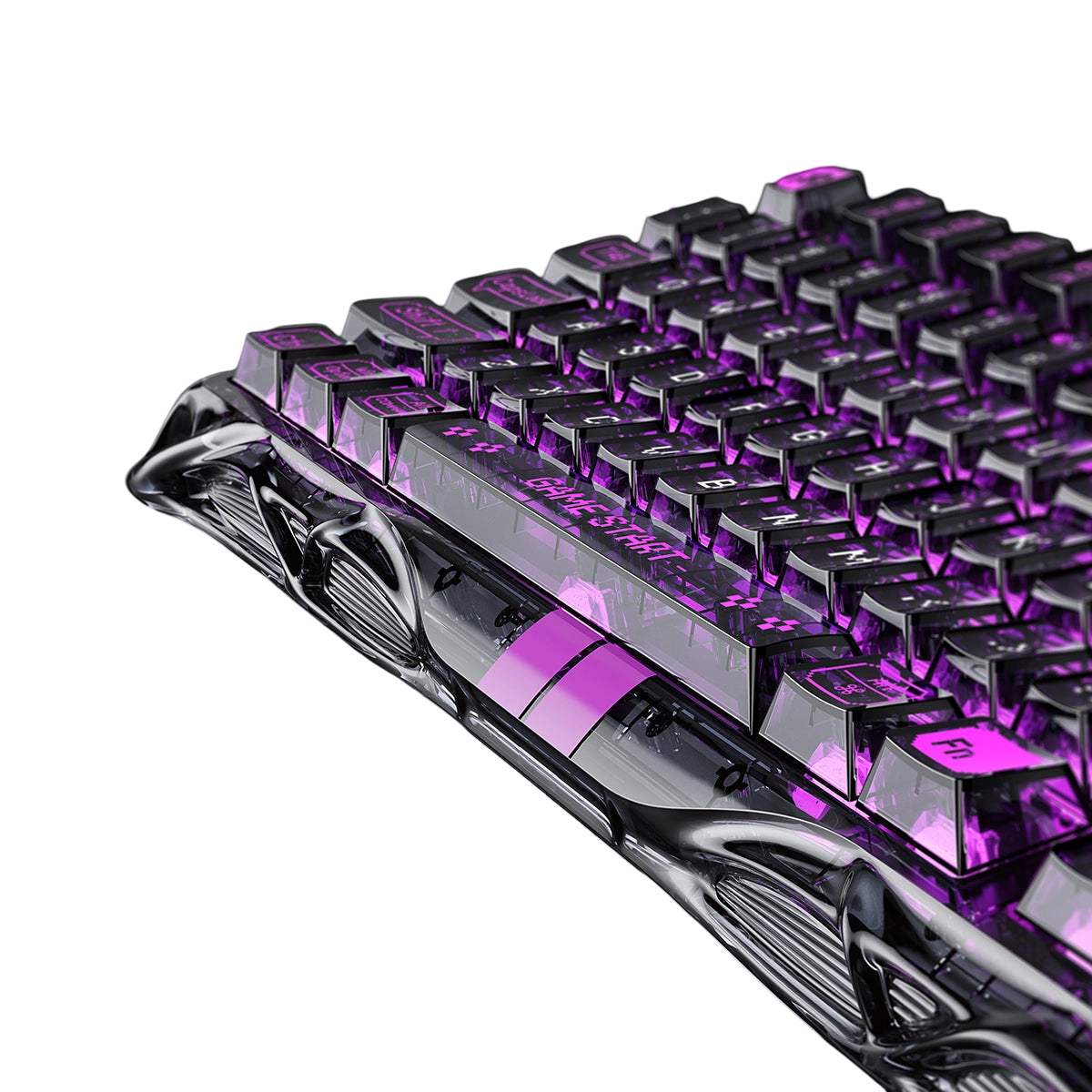 GravaStar - Mercury V75 Lite Transparent Black - Wired Magnetic Keyboard