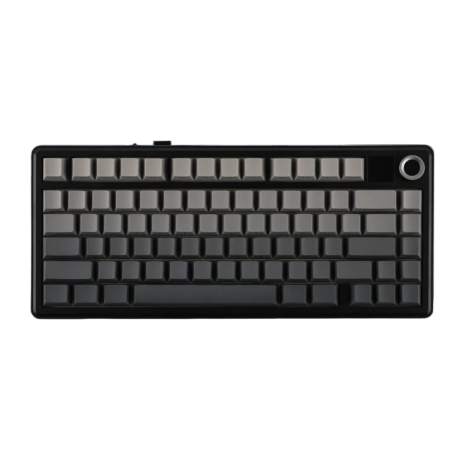 AULA - F75 MAX - Gasket-Mounted Hot-Swappable Tri-Mode Mechanical Keyboard with TFT Screen - Gradient Grey Side-Engraved