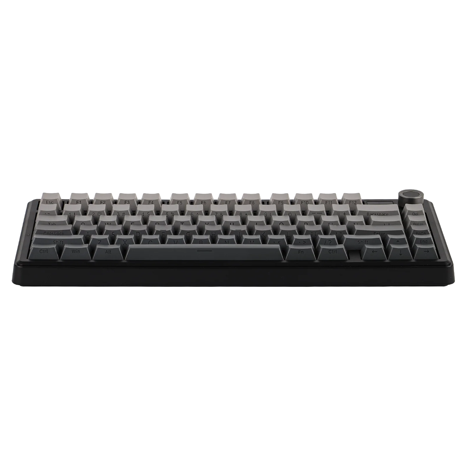 AULA - F75 MAX - Gasket-Mounted Hot-Swappable Tri-Mode Mechanical Keyboard with TFT Screen - Gradient Grey Side-Engraved