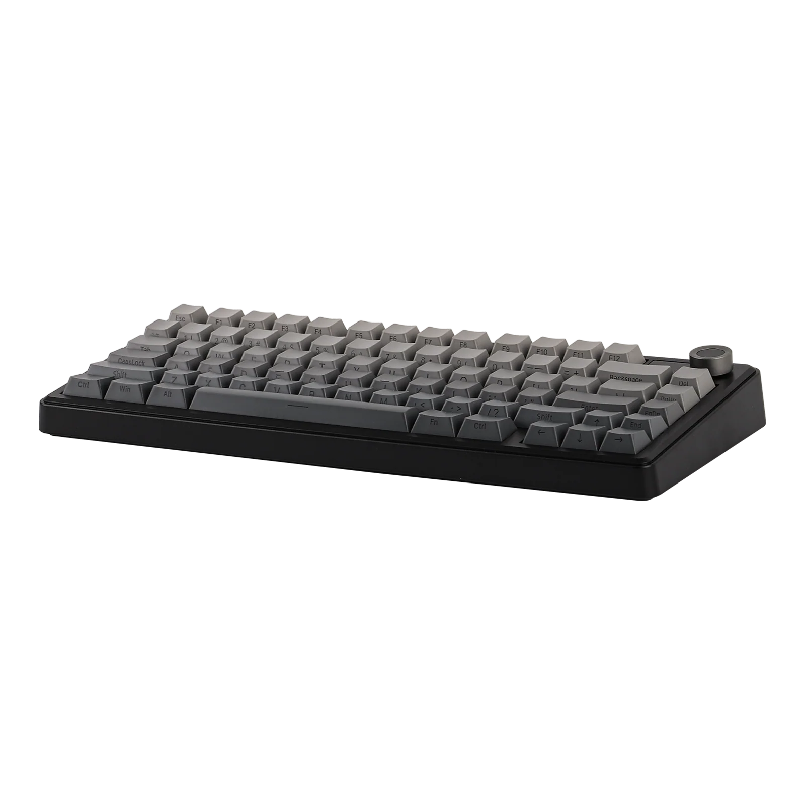 AULA - F75 MAX - Gasket-Mounted Hot-Swappable Tri-Mode Mechanical Keyboard with TFT Screen - Gradient Grey Side-Engraved