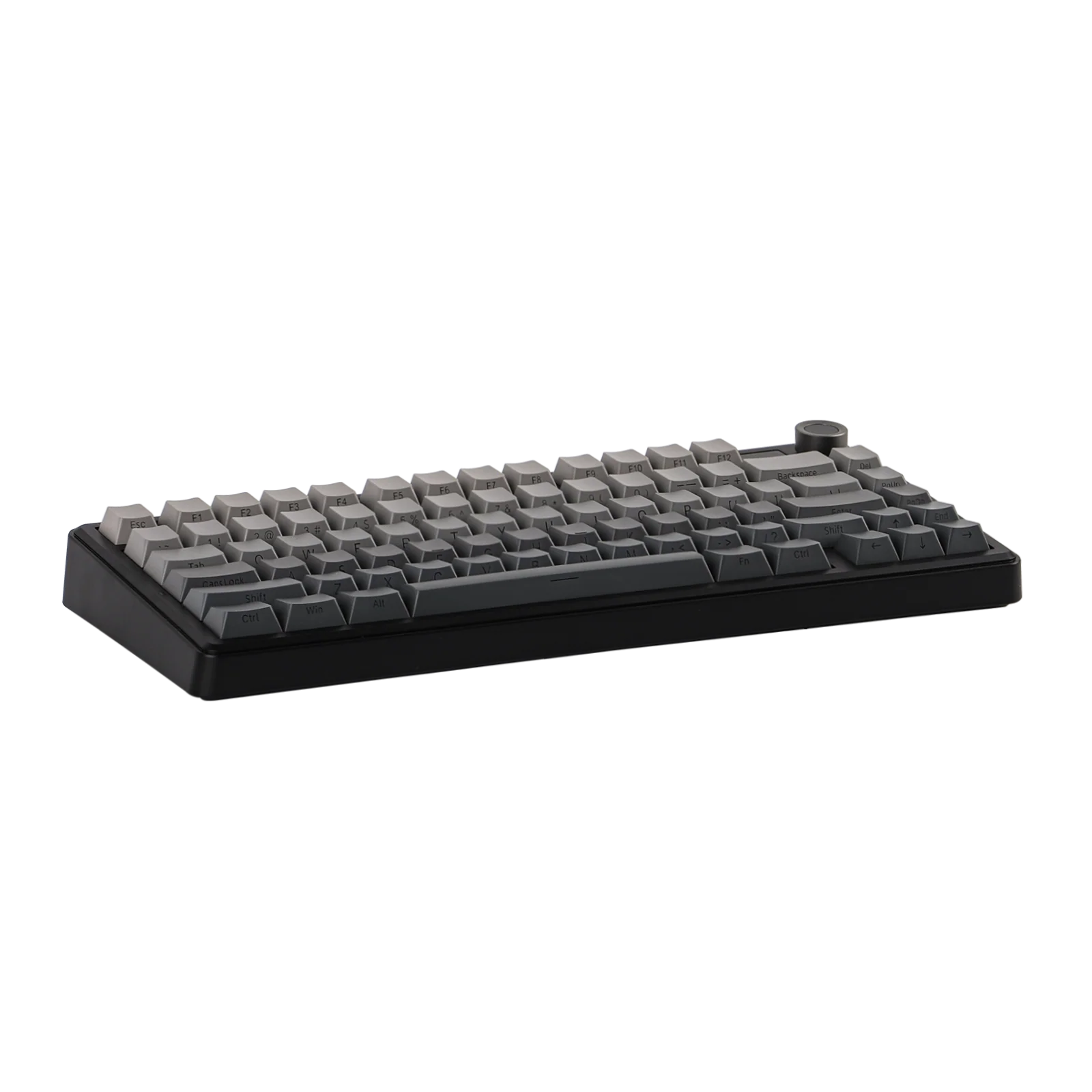AULA - F75 MAX - Gasket-Mounted Hot-Swappable Tri-Mode Mechanical Keyboard with TFT Screen - Gradient Grey Side-Engraved