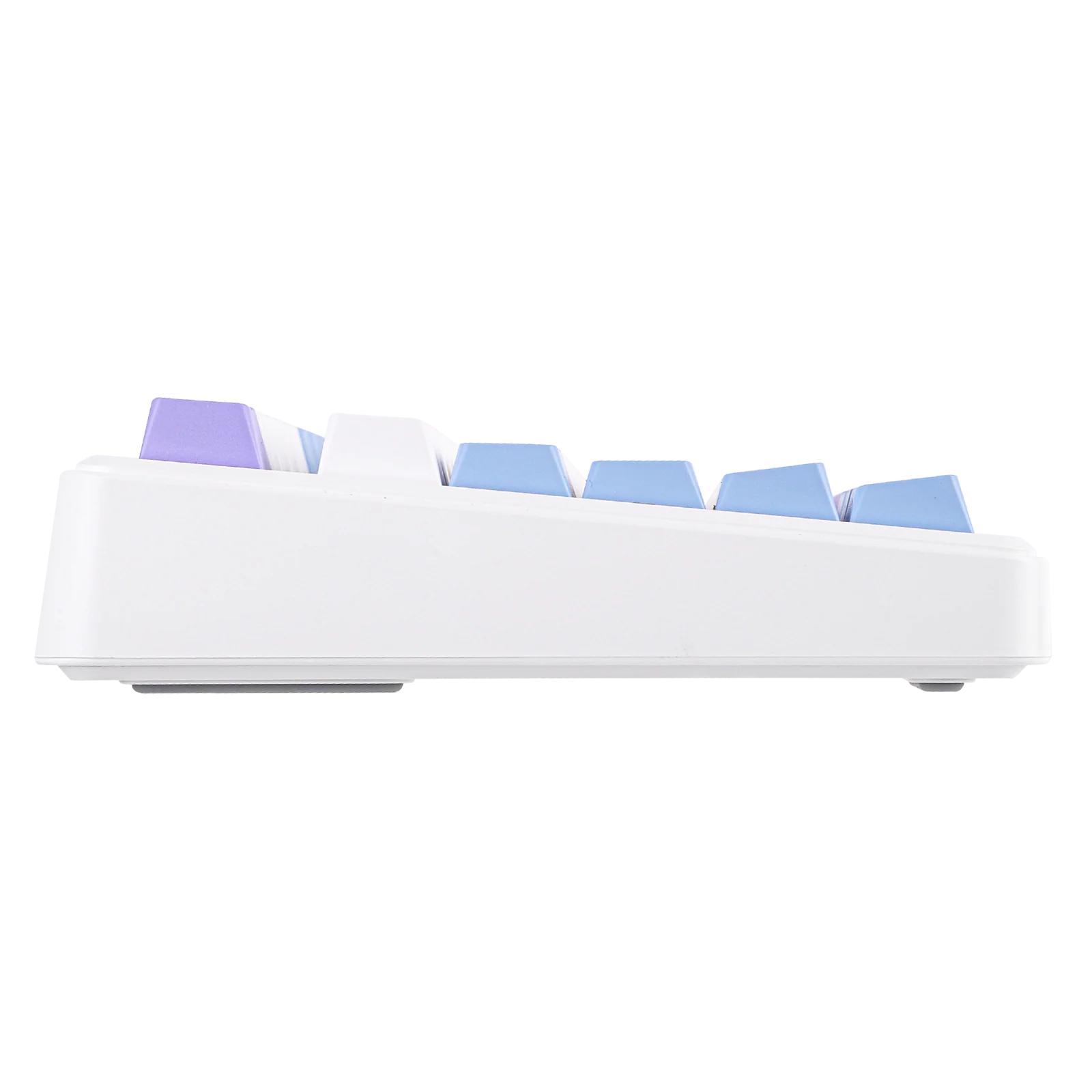 AULA - F75 MAX - Gasket-Mounted Hot-Swappable Tri-Mode Mechanical Keyboard with TFT Screen - White + Blue