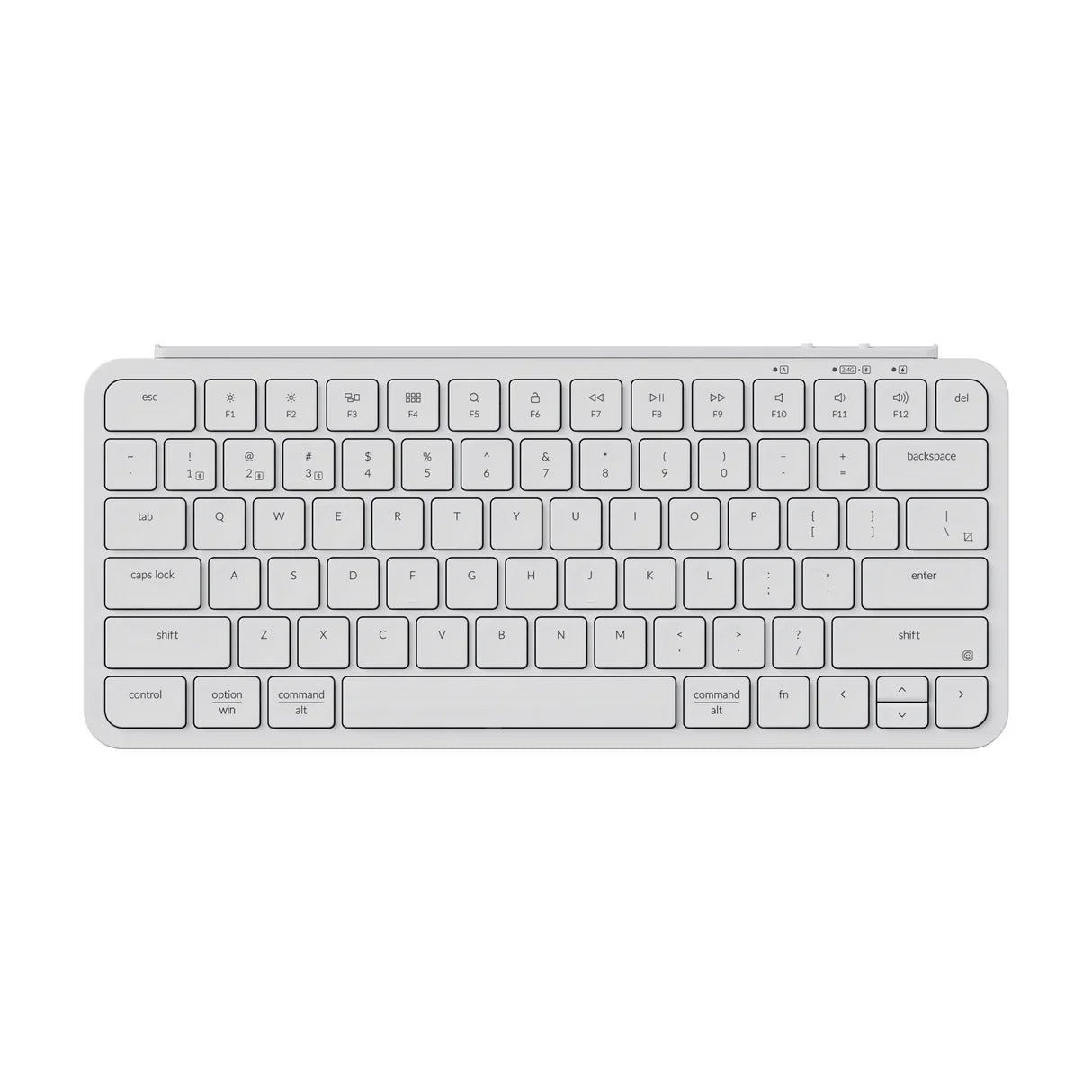 Keychron B1 Pro Ultra Slim Wireless Keyboard 75 Percent Layout for Mac Windows and Android Ivory White