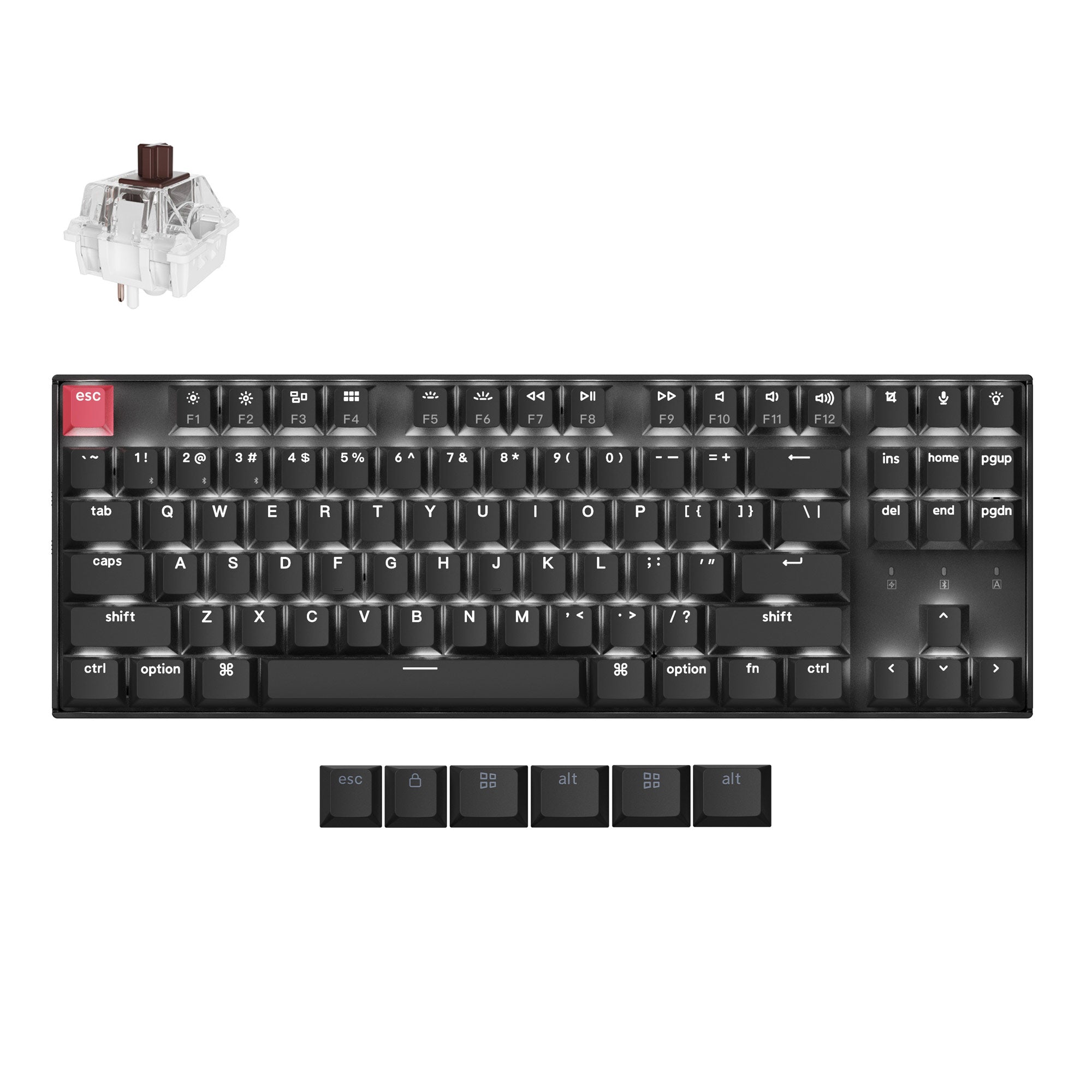 Keychron - K8 QMK Wireless Mechanical Keyboard (Version 2)