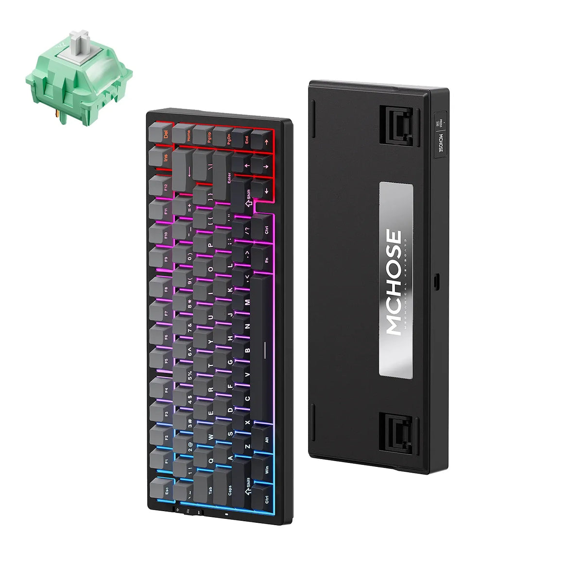 MCHOSE - Wireless Mechanical Keyboard G75 Pro Tri-Mode Black