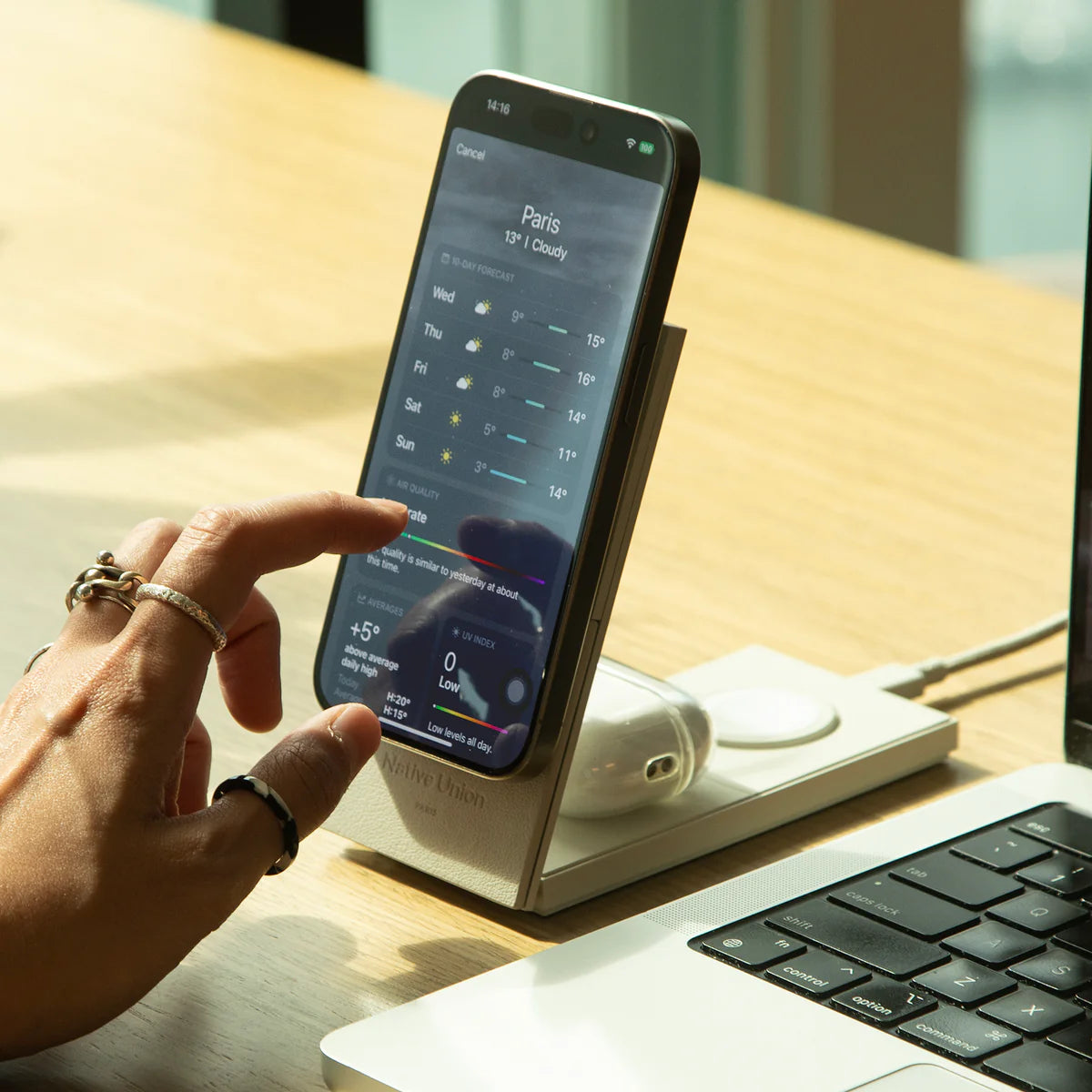 Native Union - Rise 3-in-1 Magnetic Wireless Charger