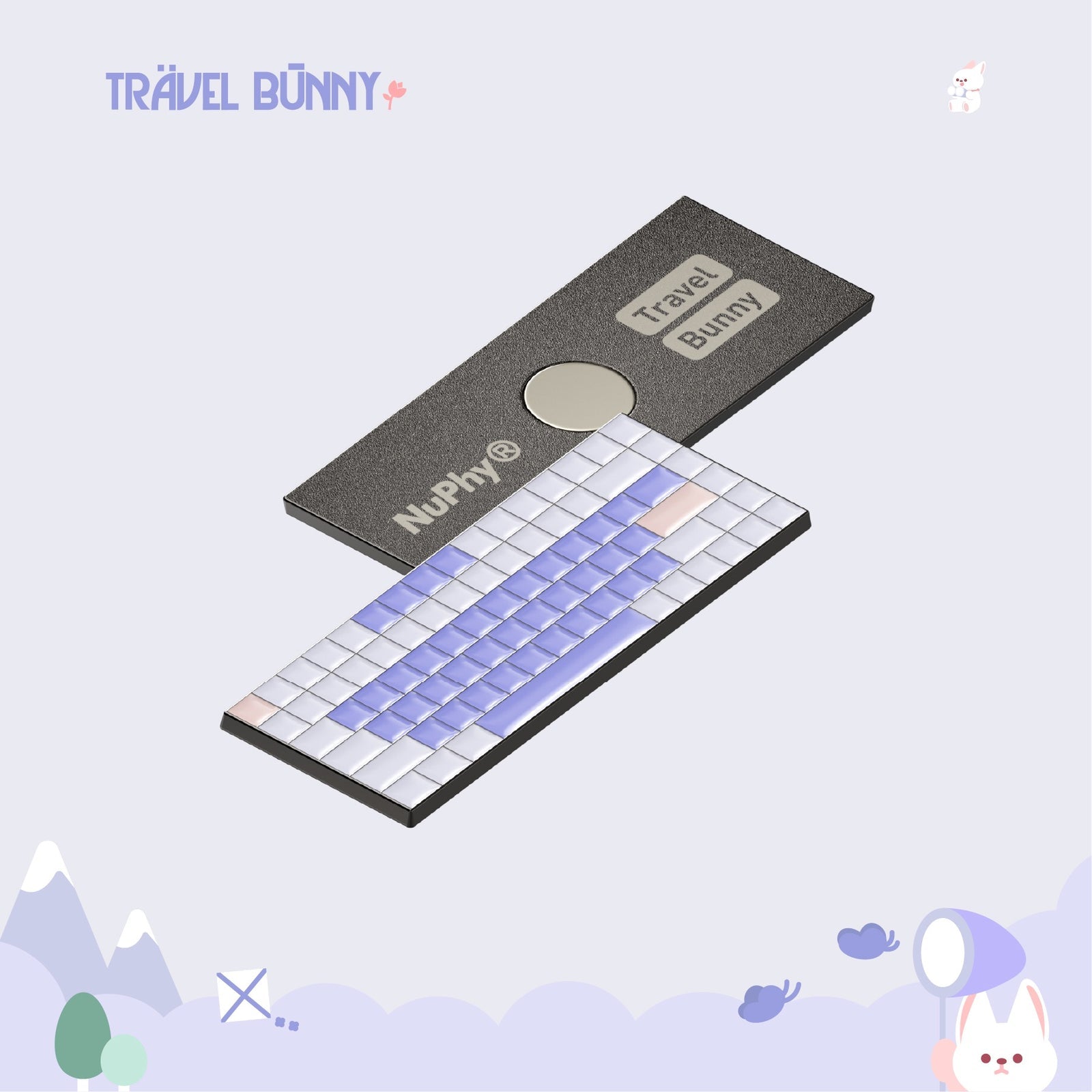 NuPhy - Travel Bunny nSA Profile Dye-sub PBT Keycaps