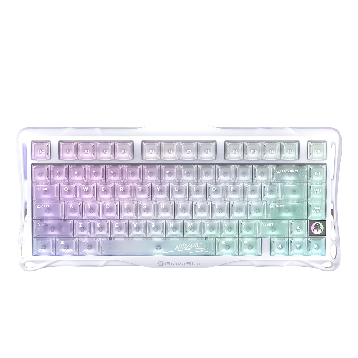 GravaStar - Mercury K1 Lite Crystal Aurora - Wireless Mechanical Keyboard