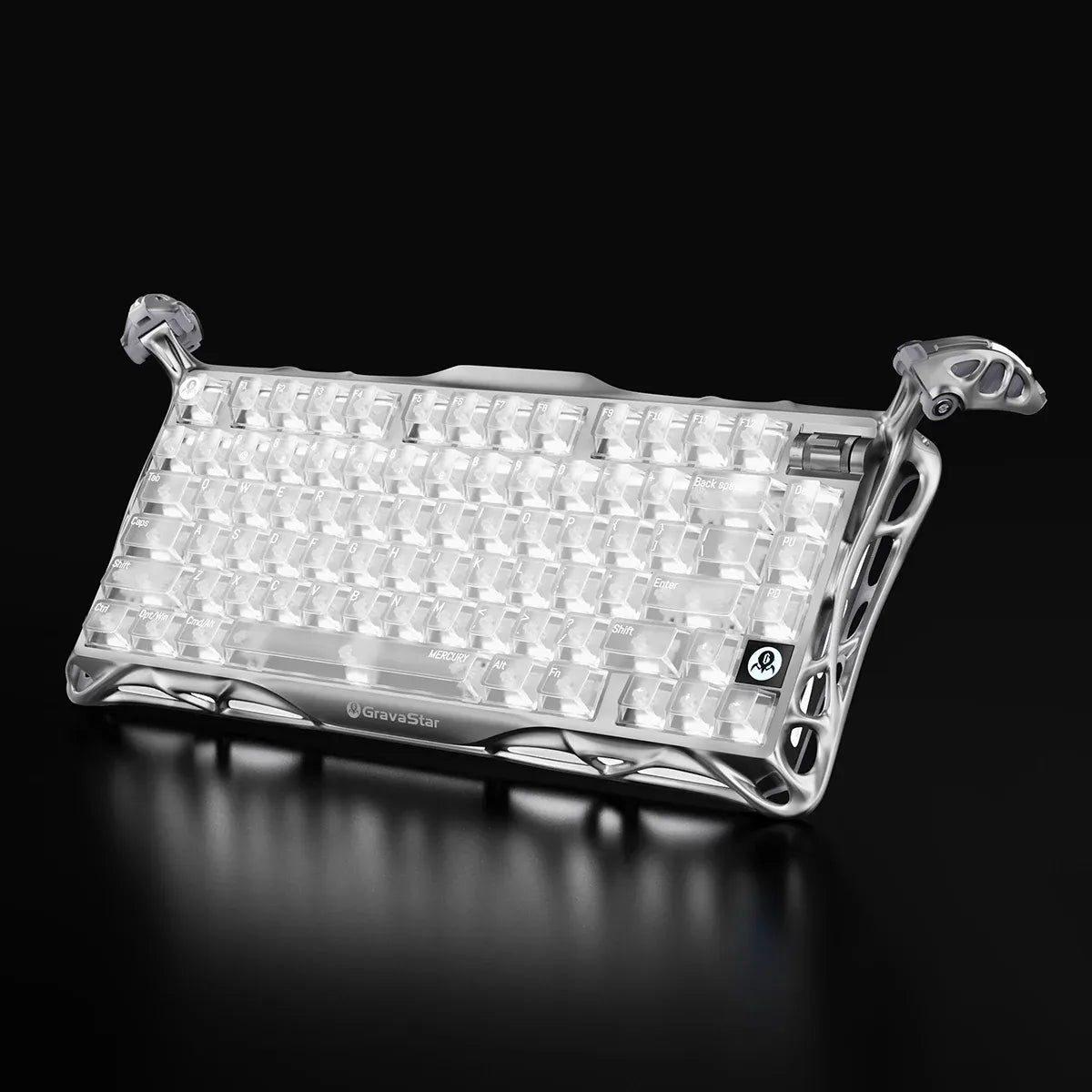 GravaStar - Mercury K1 Pro Ghost Silver Wireless Mechanical Keyboard