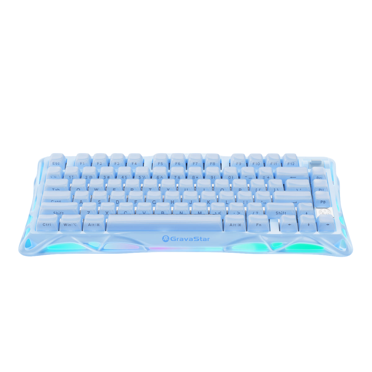 Gravastar Mercury K1 Ice Blue Wireless Mechanical Keyboard Gaming