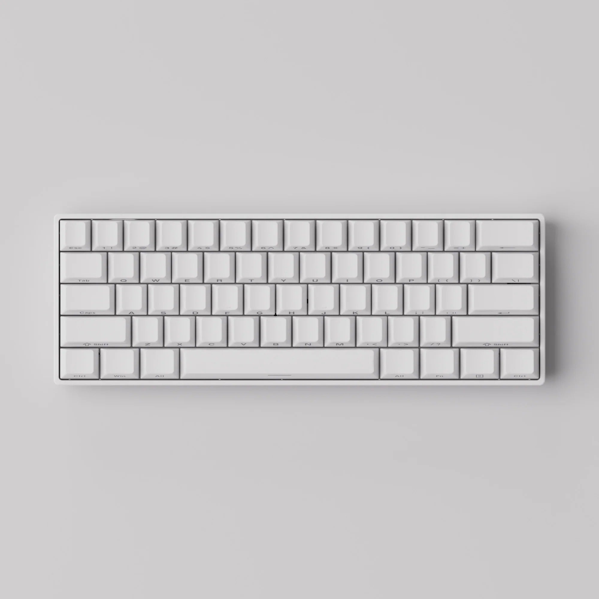 MonsGeek - FUN60 Pro HE Side-Printed Shine-Through White - Wired Magnetic Keyboard