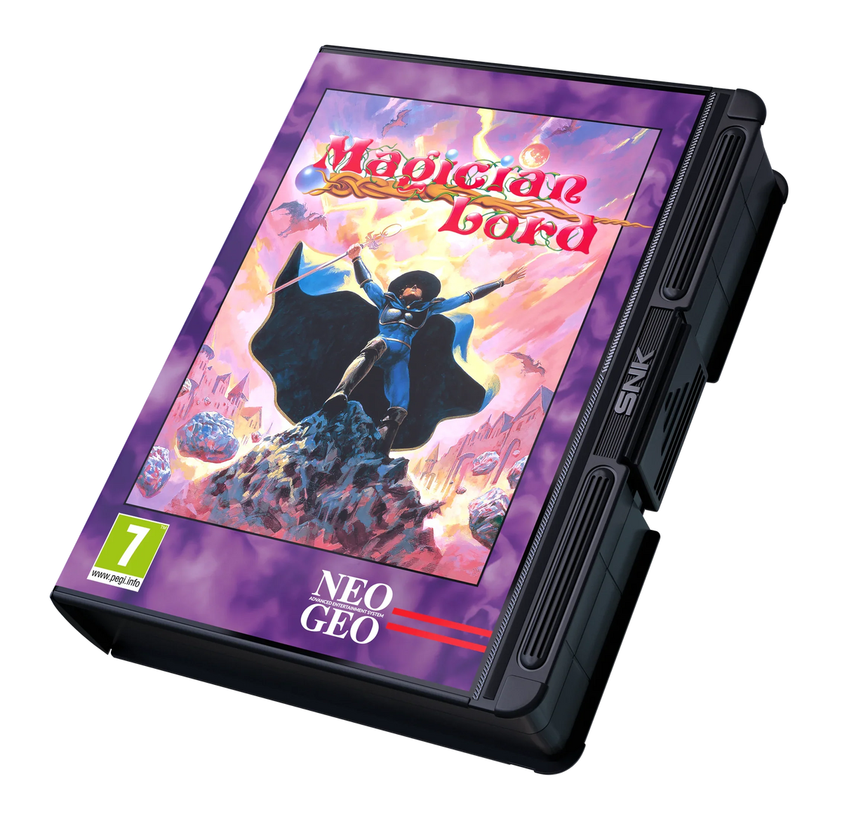 Magician Lord Neo Geo karta gry z klasycznym designem i logo SNK