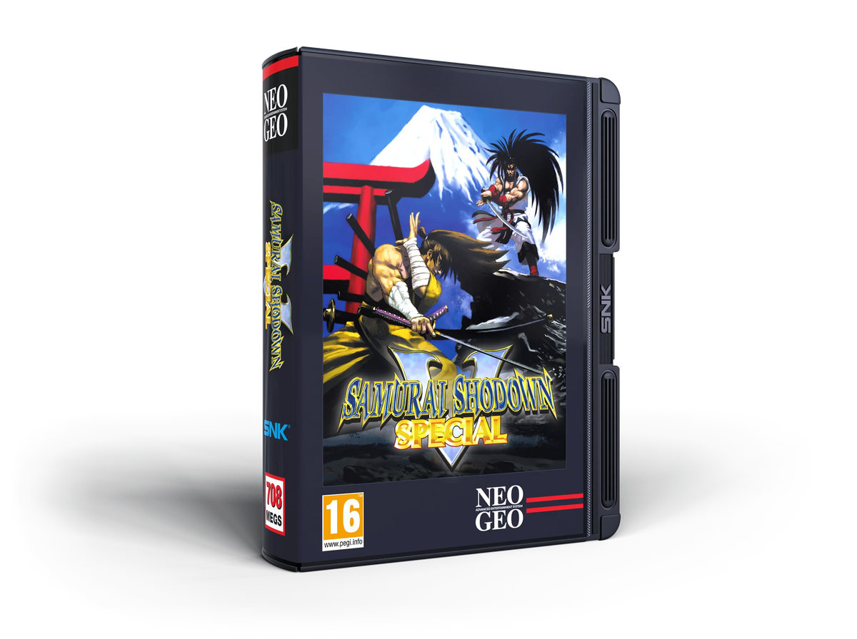 Samurai Shodown Special - gra NEO GEO z postaciami samurajów i śnieżnym tłem