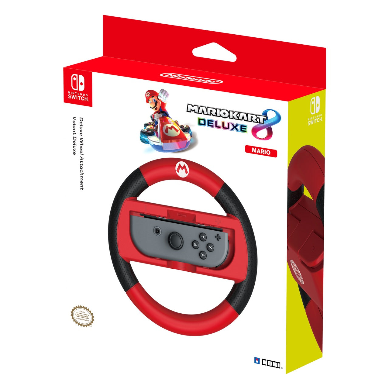 HORI - Mario Kart 8 Deluxe Racing Wheel (Mario) for Nintendo Switch