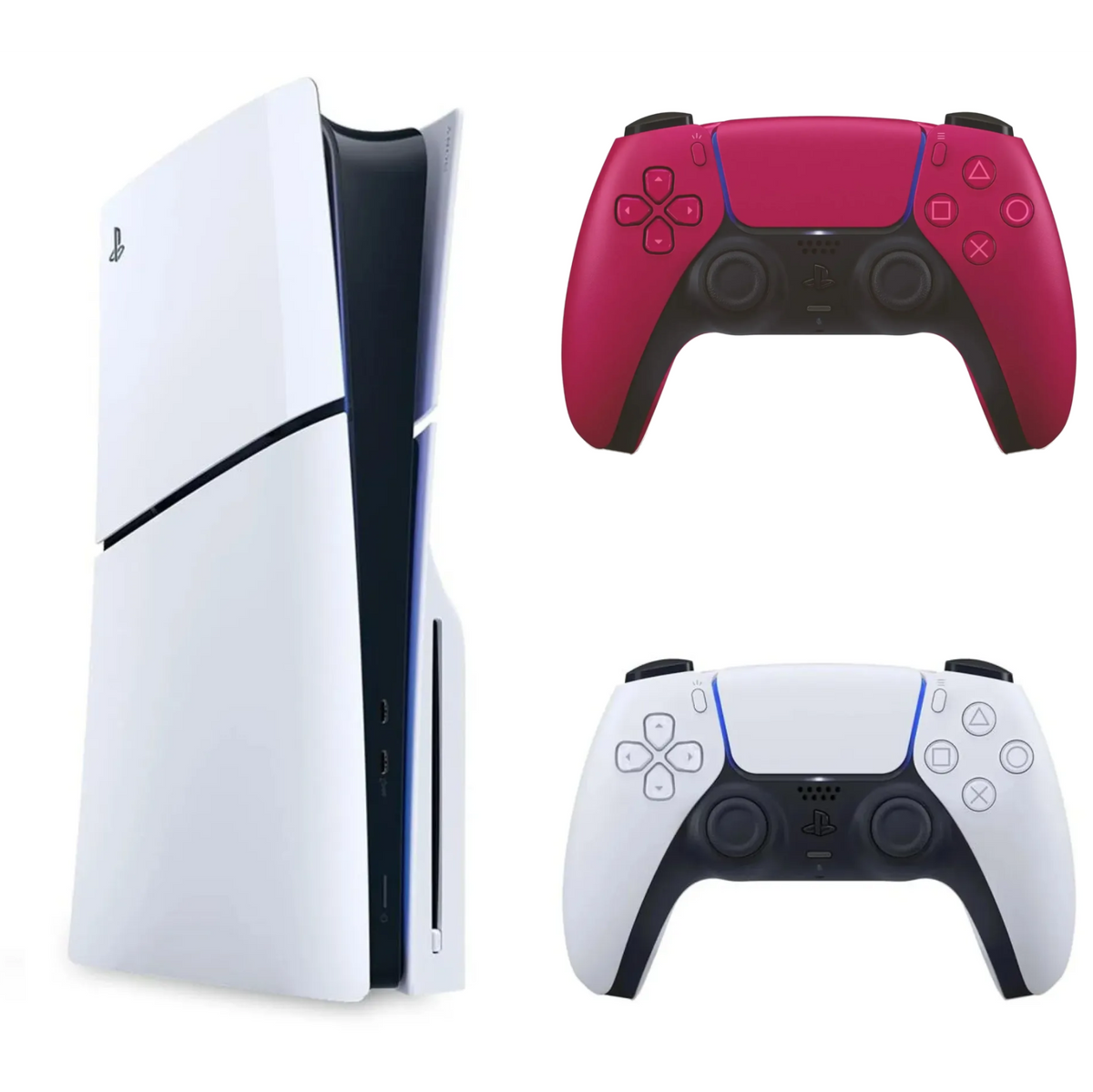 Sony - Console PlayStation 5 Slim + Gamepads DualSense Cosmic Red - Set