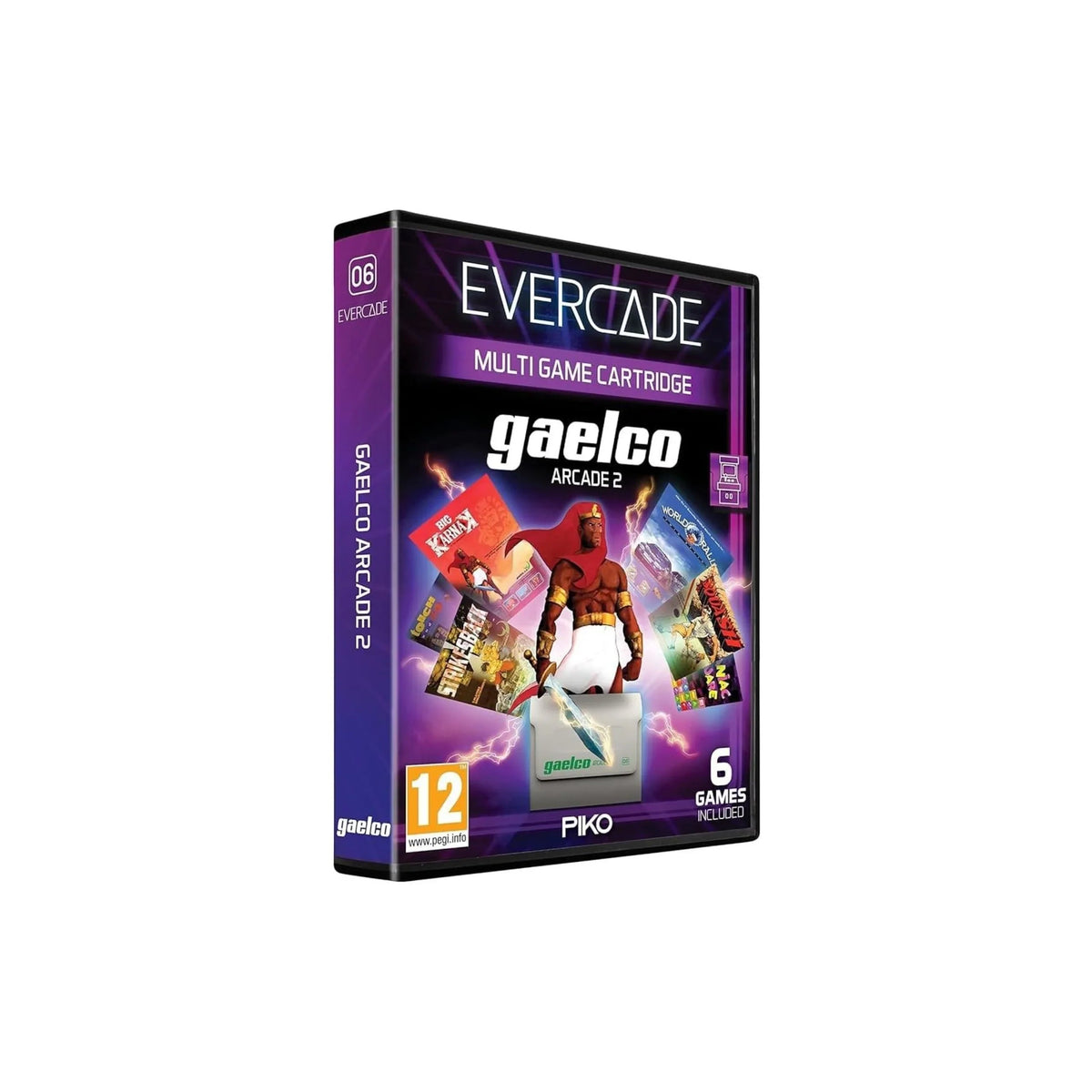 Gaelco Arcade 2 – multi game cartridge z 6 klasycznymi grami, PEGI 12, Evercade