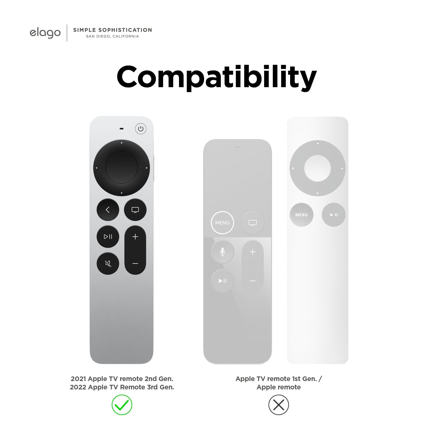 Elago - R1 Intelli Case for 2022/2021 Apple TV Siri Remote