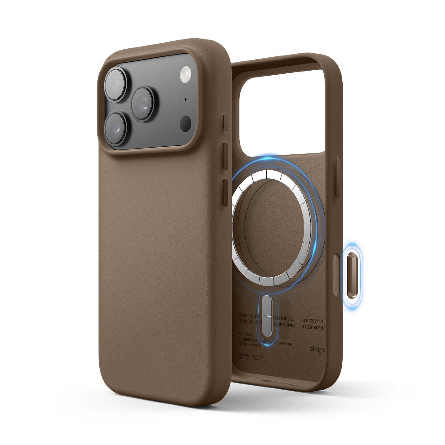 Elago - Magnetic Leather Case for iPhone 17 Pro/Pro Max