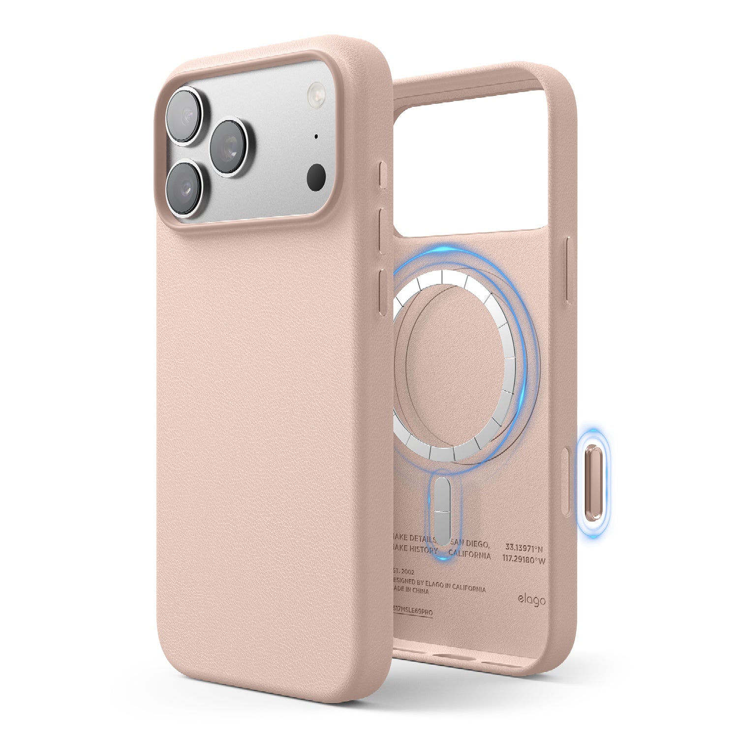 Elago - Magnetic Leather Case for iPhone 17 Pro/Pro Max