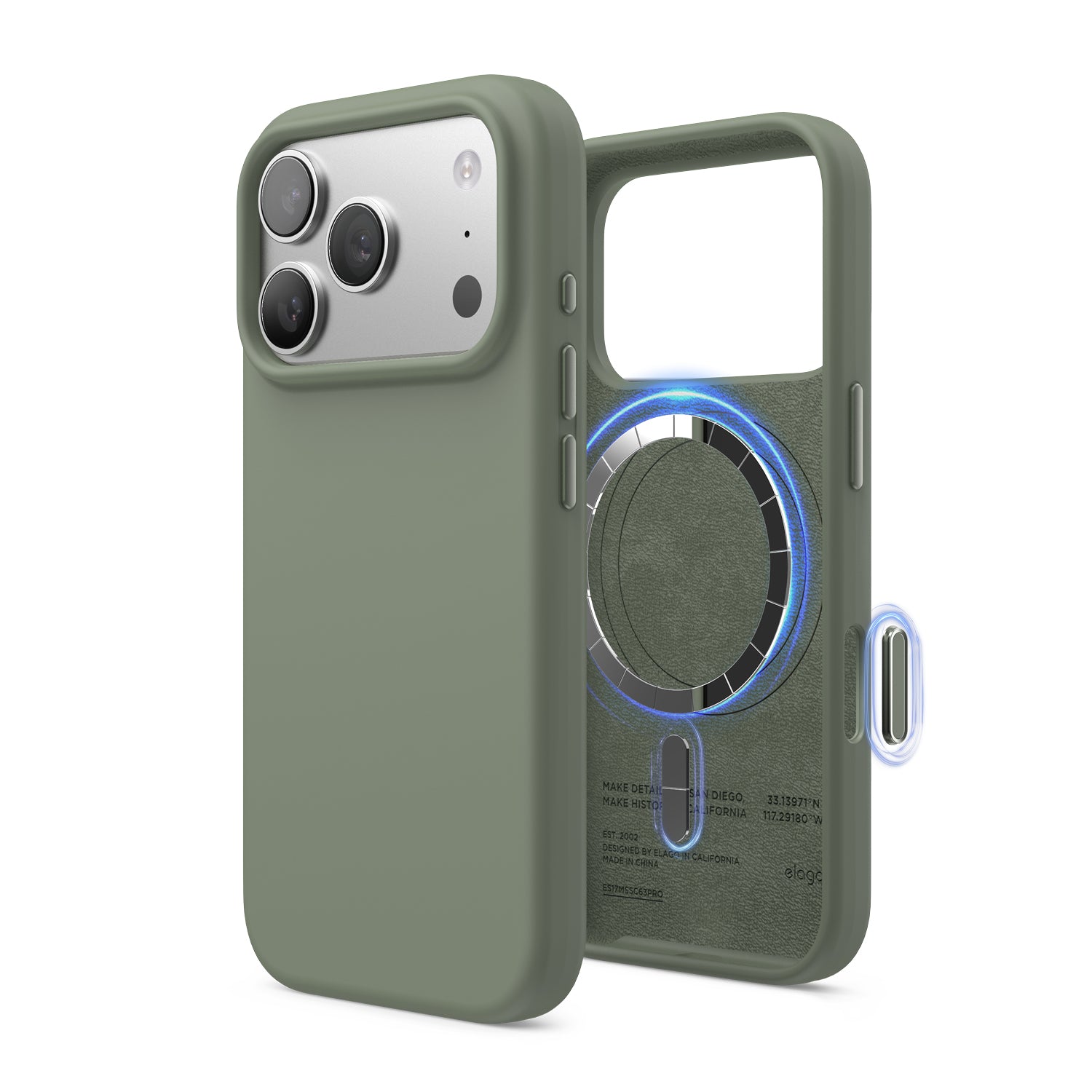 Elago - Magnetic Silicone Case for Iphone 17 Pro