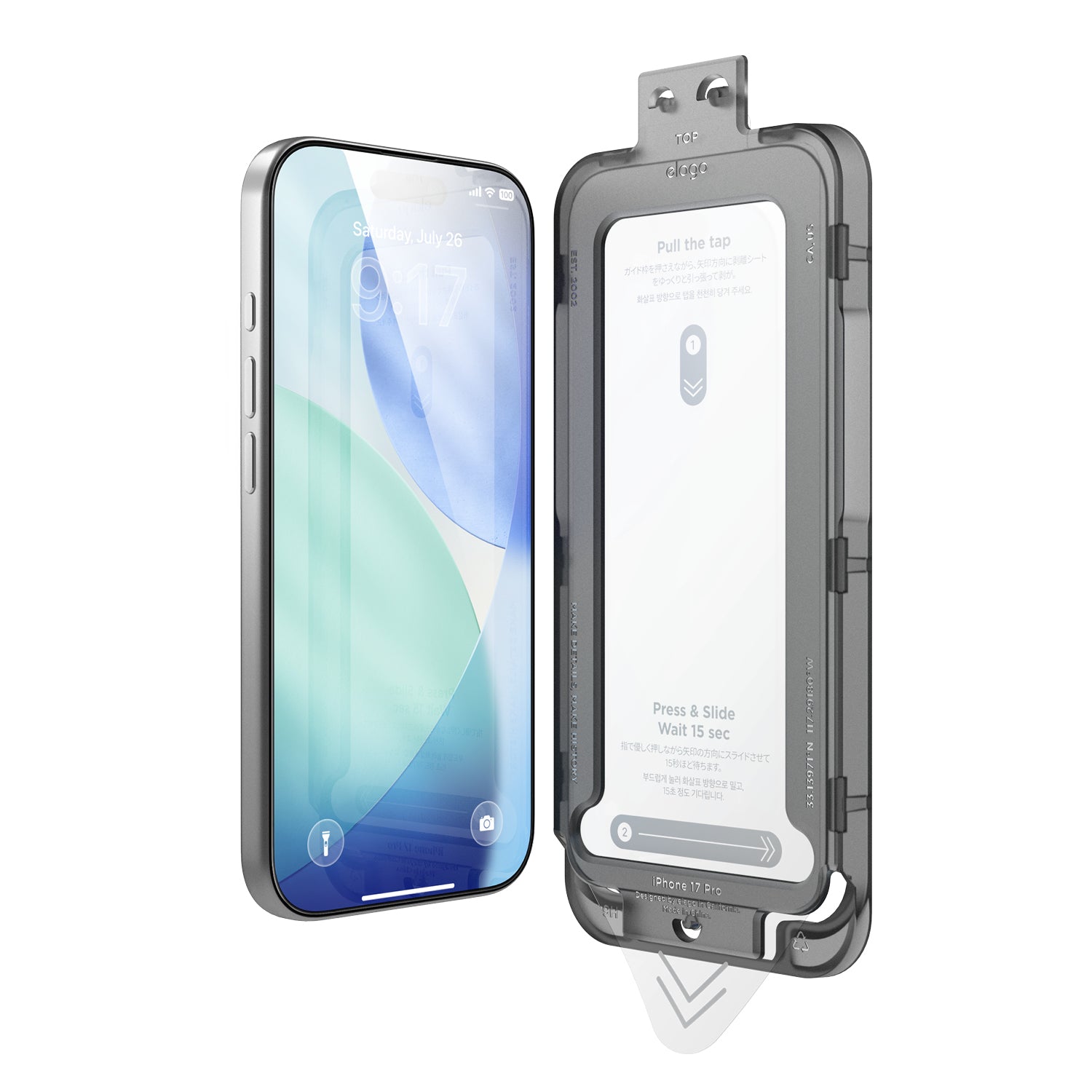 Elago - Tempered Glass Protector for iPhone 17