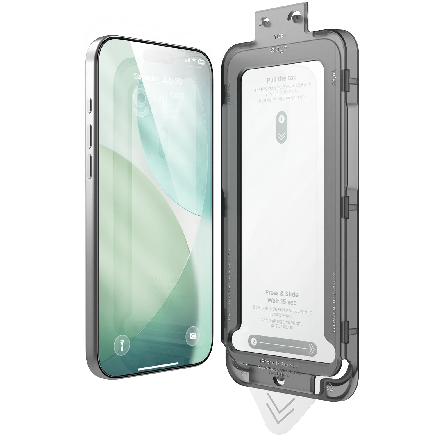 Elago - Tempered Glass Protector for iPhone 17