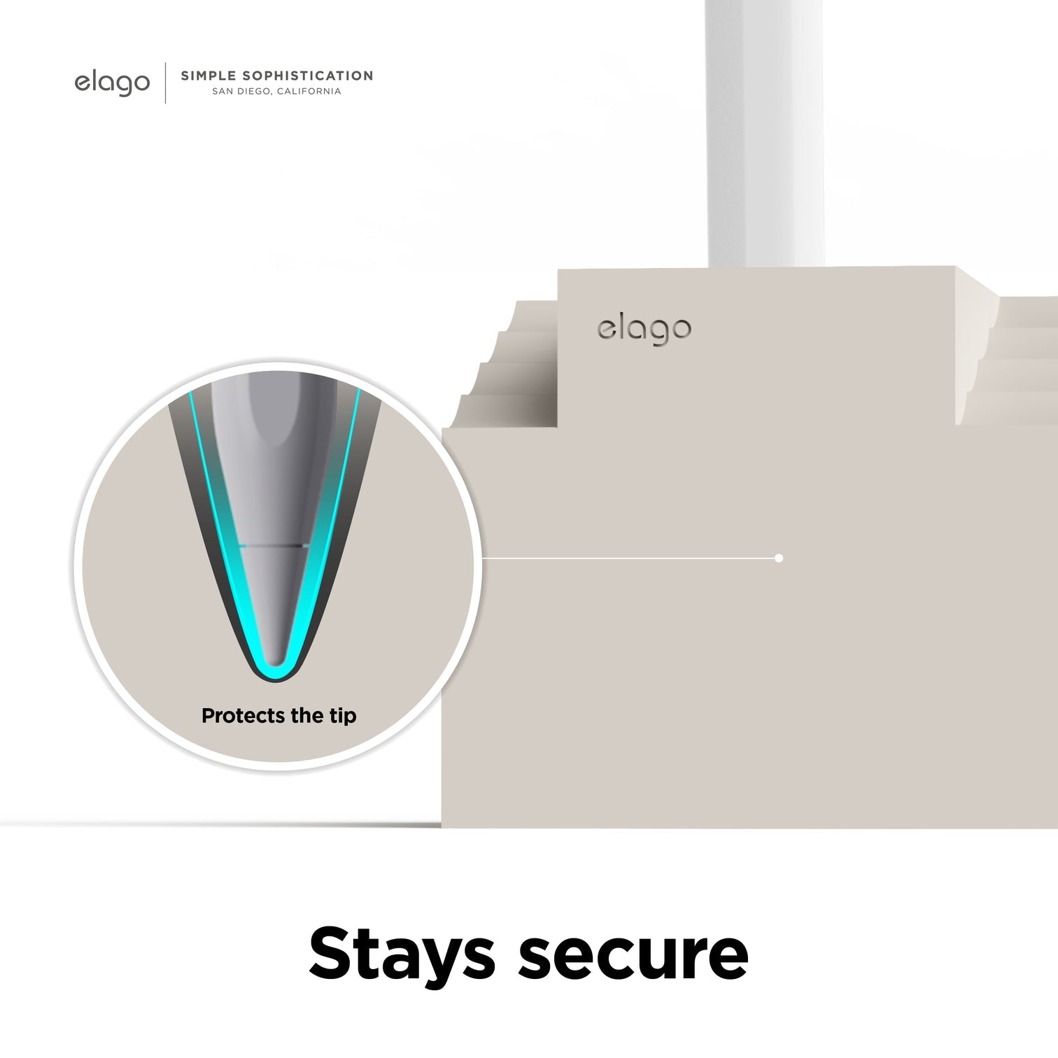 Elago - Home Stand for Apple Pencil and Any Tablet Stylus